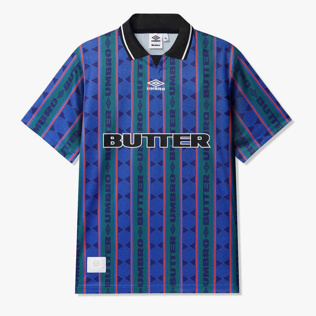 Butter Goods x Umbro Jersey Vert Multi vue de face