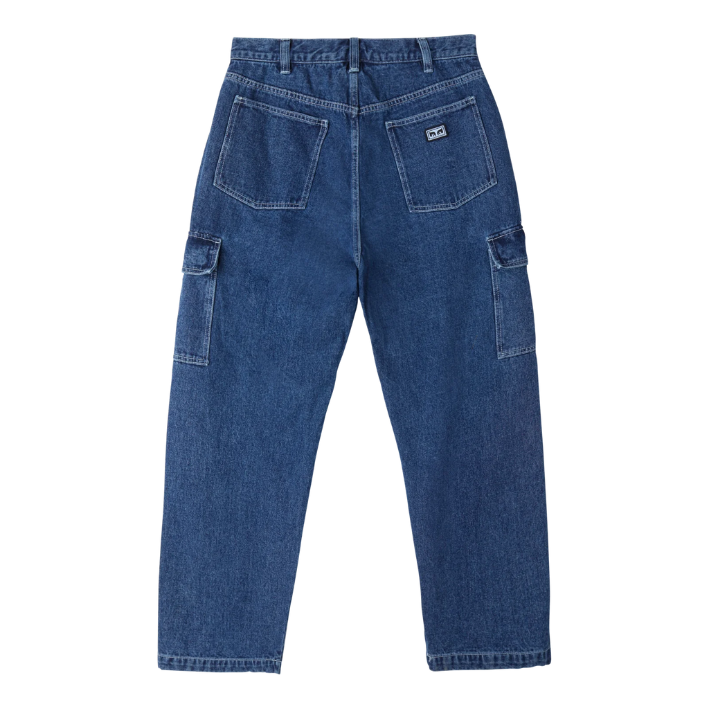 OBEY Big Wig Cargo Denim Pant (Stone Wash)