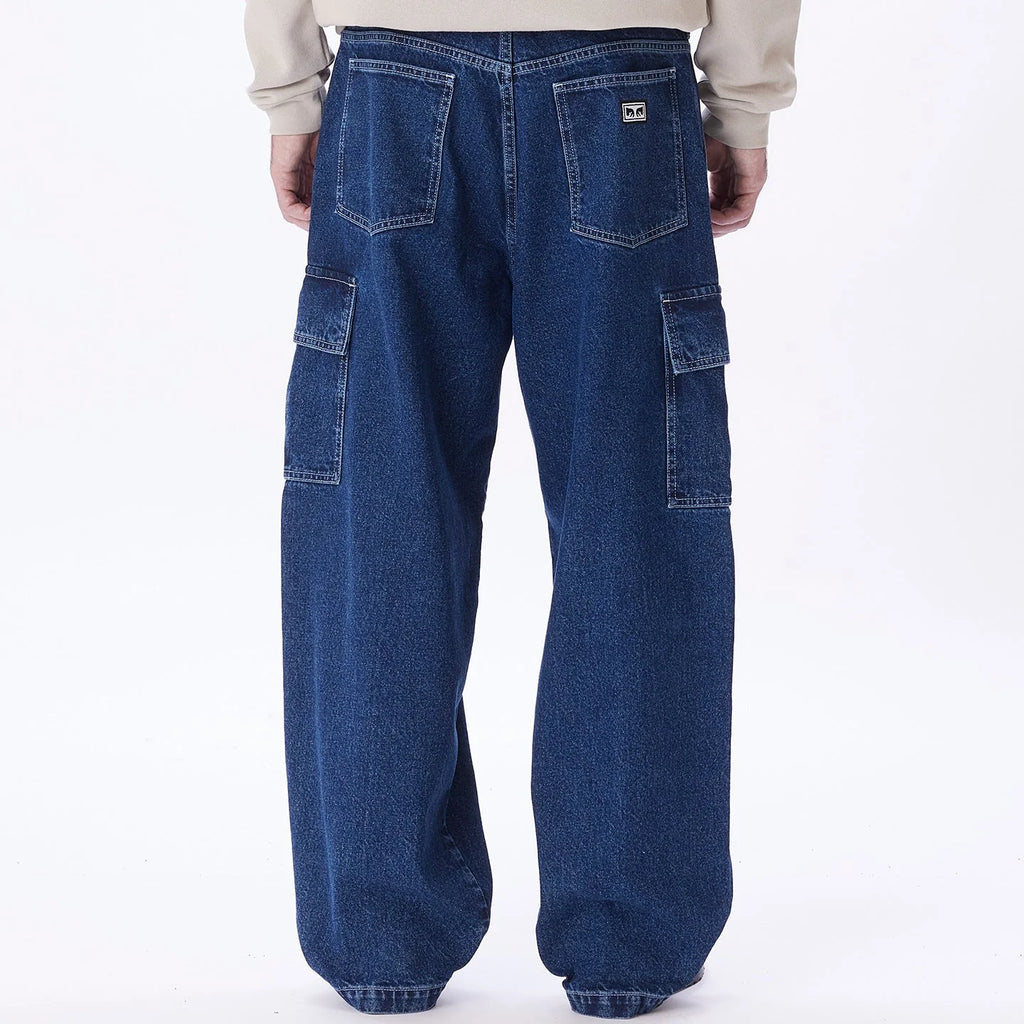 OBEY Big Wig Cargo Denim Pant (Stone Wash)