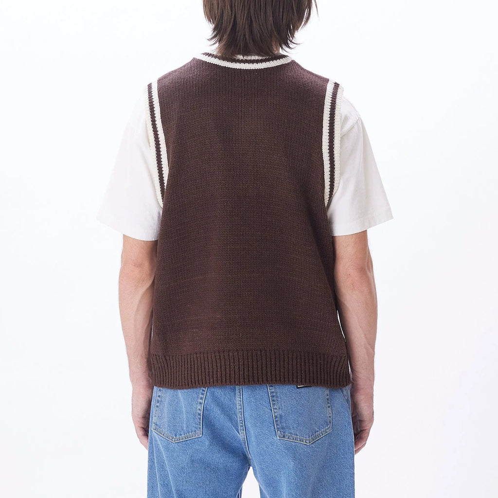 OBEY Alden Sweater Vest (Java Brown Multi)