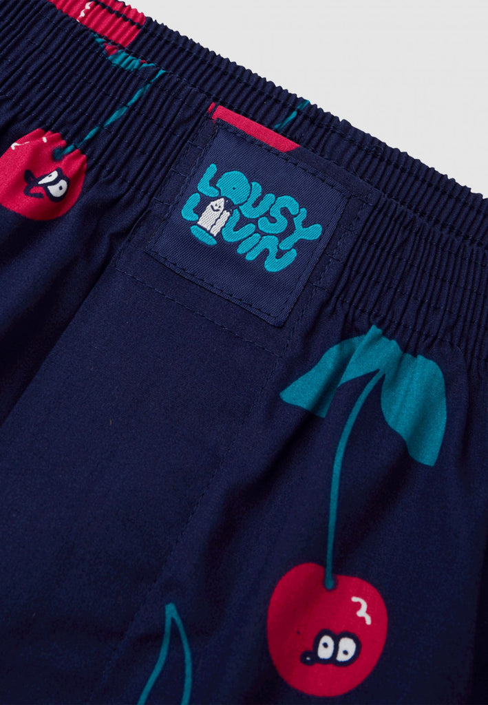 Lousy Livin Boxershorts Cherries (Blue)