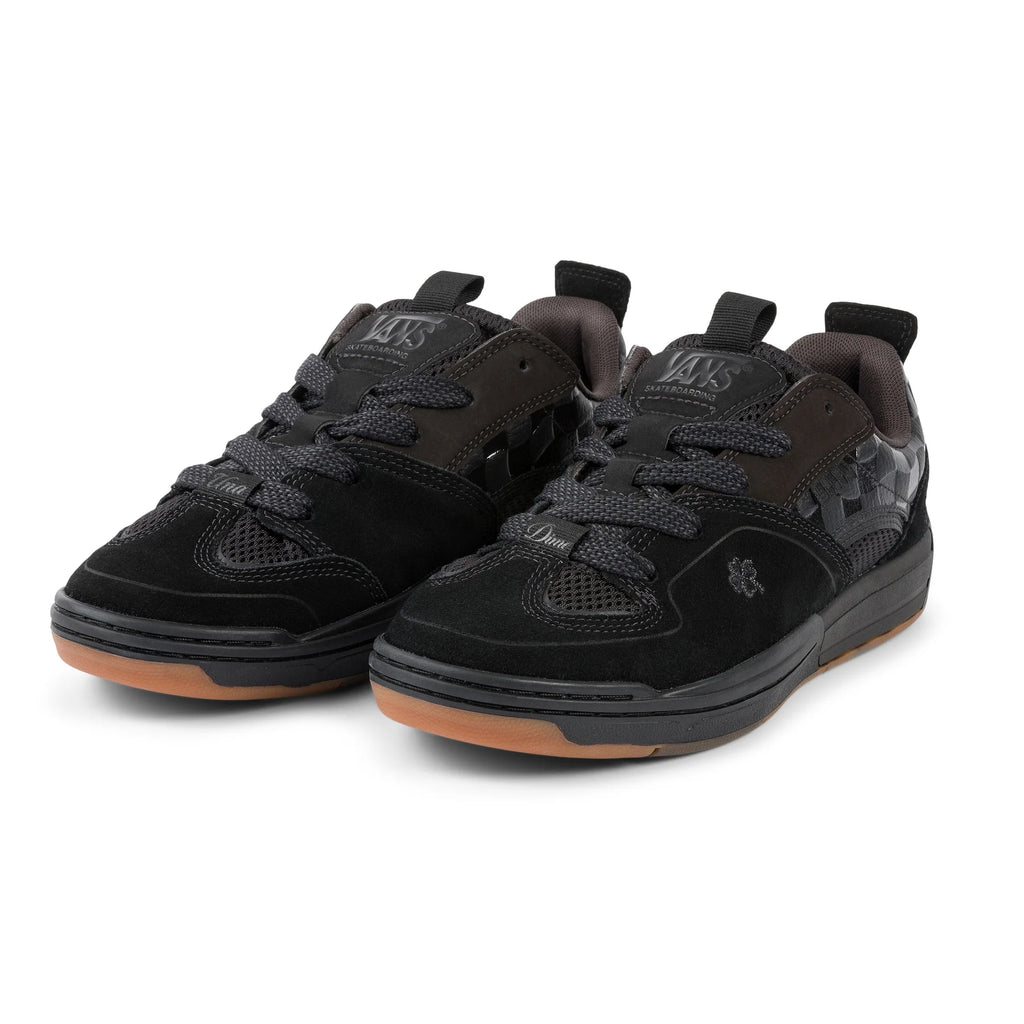 Paire de chaussures Vans x Dime Mixxa par Una Farrar noires 3/4 face