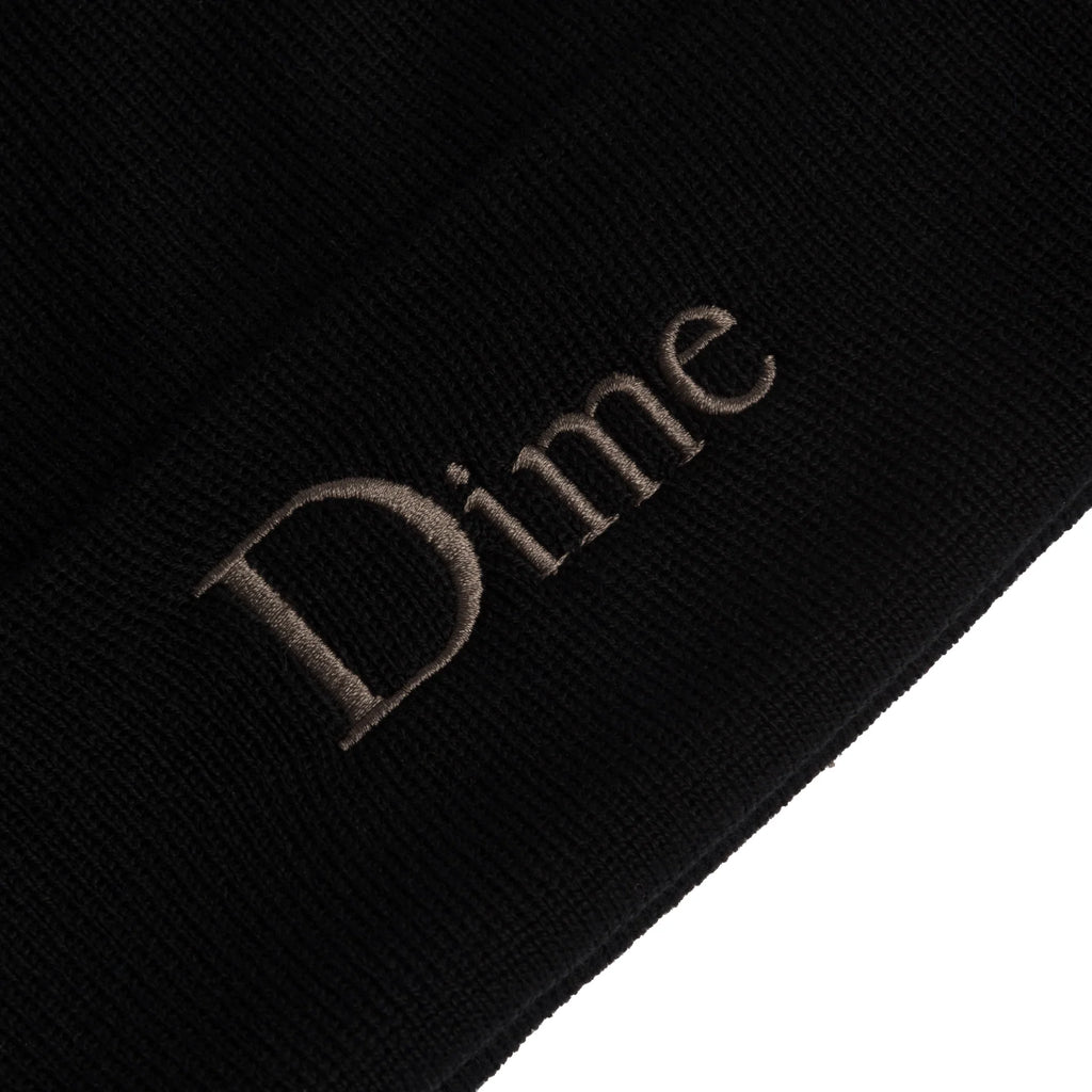 Dime MTL Classic Wool Fold Beanie (Black)