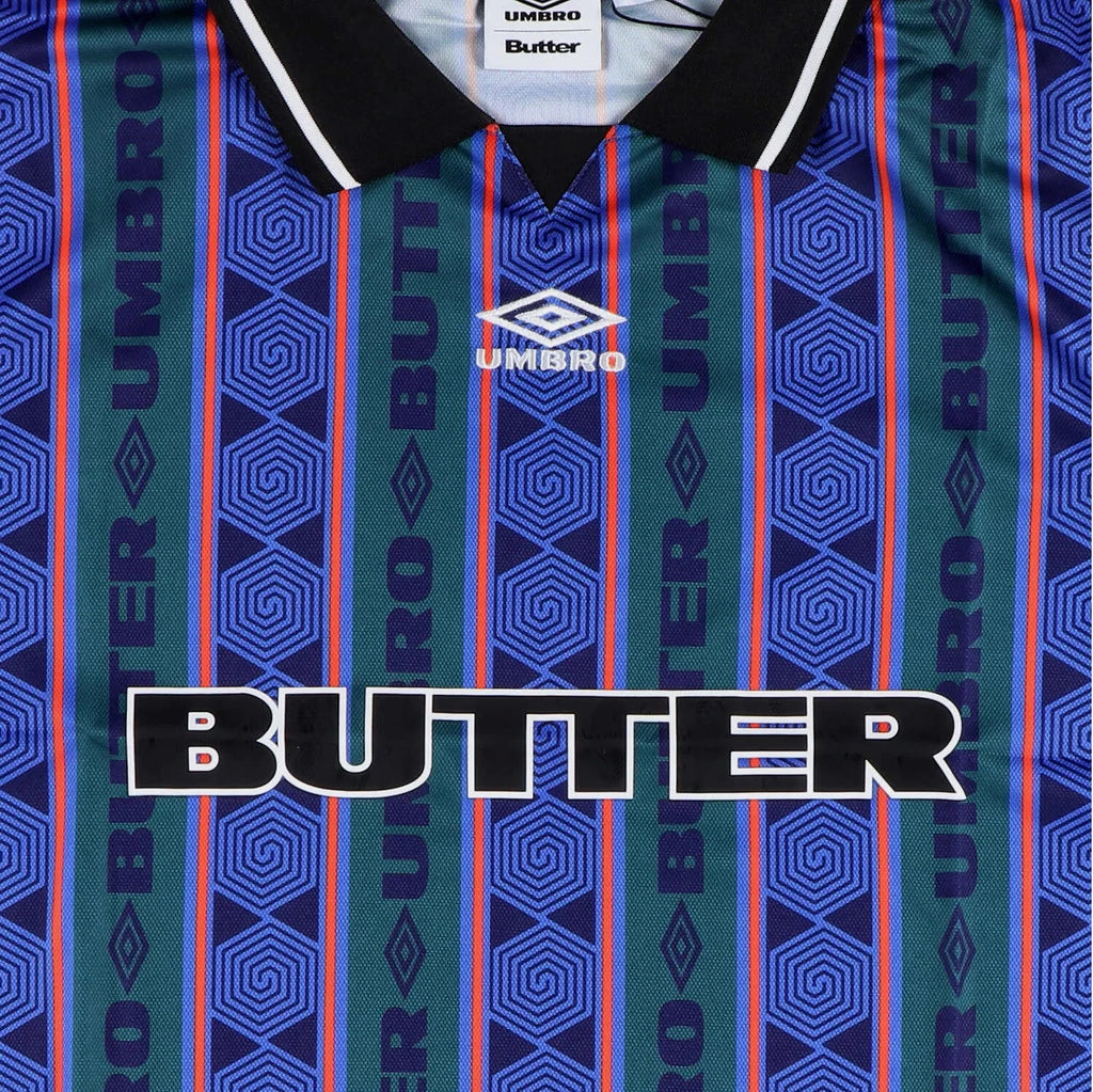 Butter Goods x Umbro Jersey Vert Multi vue sur le logo avant central