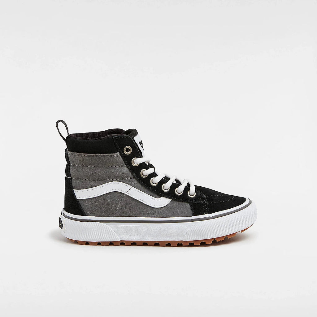 Vans Chaussures MTE Sk8-Hi Grises et noires vue de profil extérieur