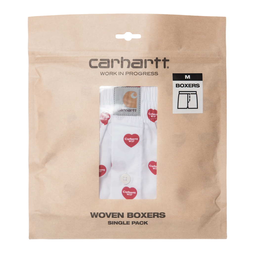 Carhartt WIP Cotton Boxer (Heart Print/White)