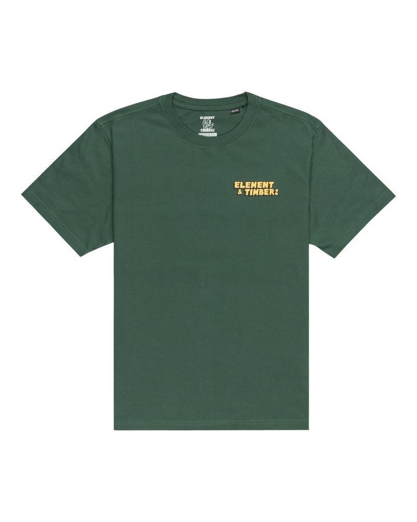 T-shirt Element Leader of the Lost Trekking Green vue de face