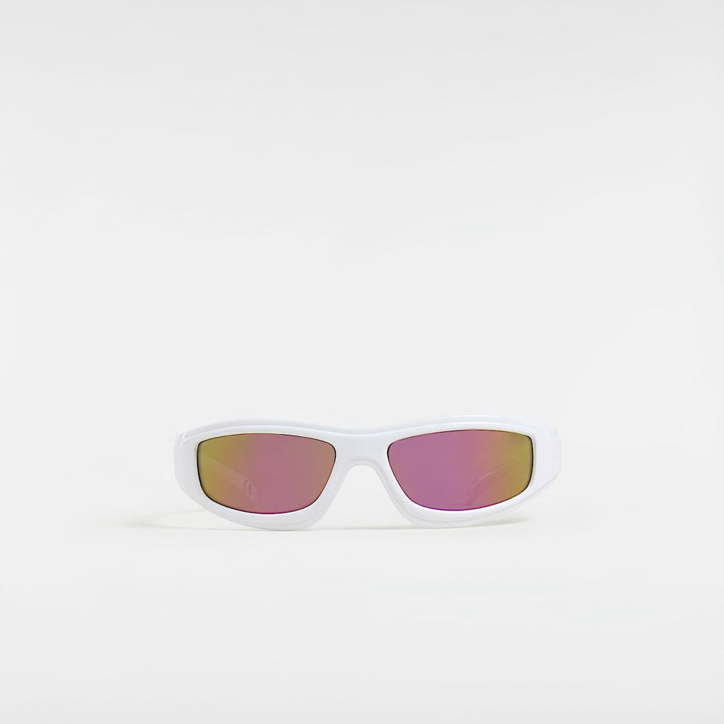 Lunettes Vans Felix blanc sunglasses vues de face