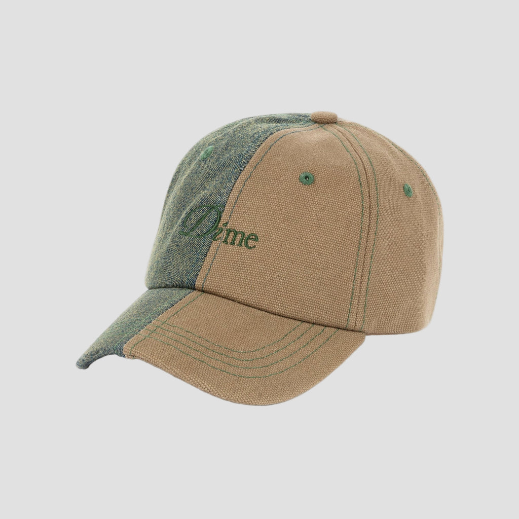 Casquette Dime MTL Split Low Pro – 100 % coton, logo brodé, lanière Velcro ajustable, streetwear skate Mons. Vue d'ensemble