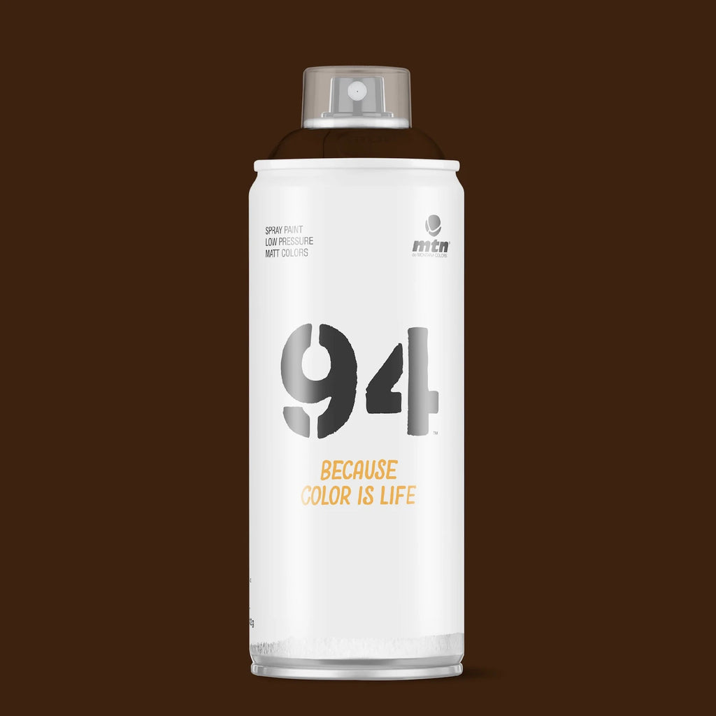 Bombe de peinture Montana Colors 94 Coffee Brown - Spray 400 ml pour artistes et graffeurs professionnels.