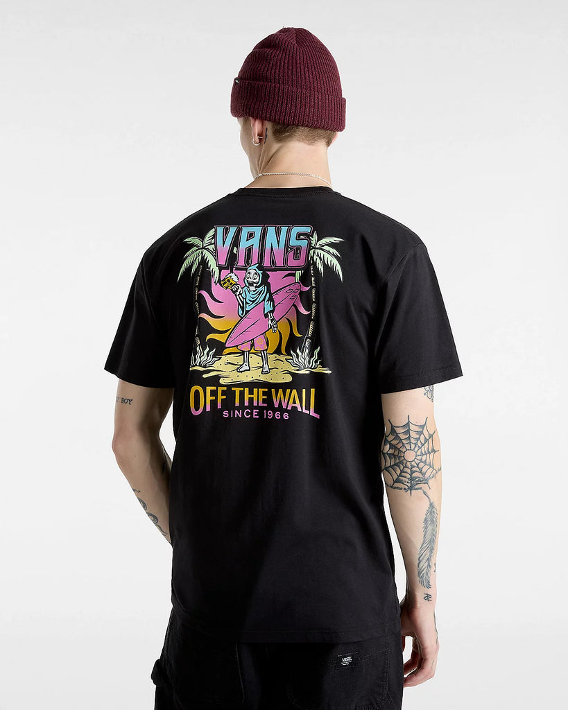 Mannequin portant le Vans Palm Trees T-shirt Noir vue de dos