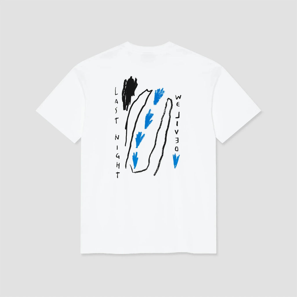 Polar Skate Co. Tee last Night White Vu de dos