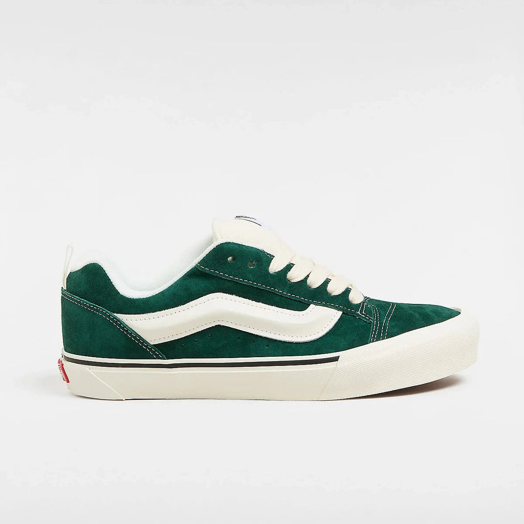 Chaussures Vans Knu Skool Green White vue de profil extérieur