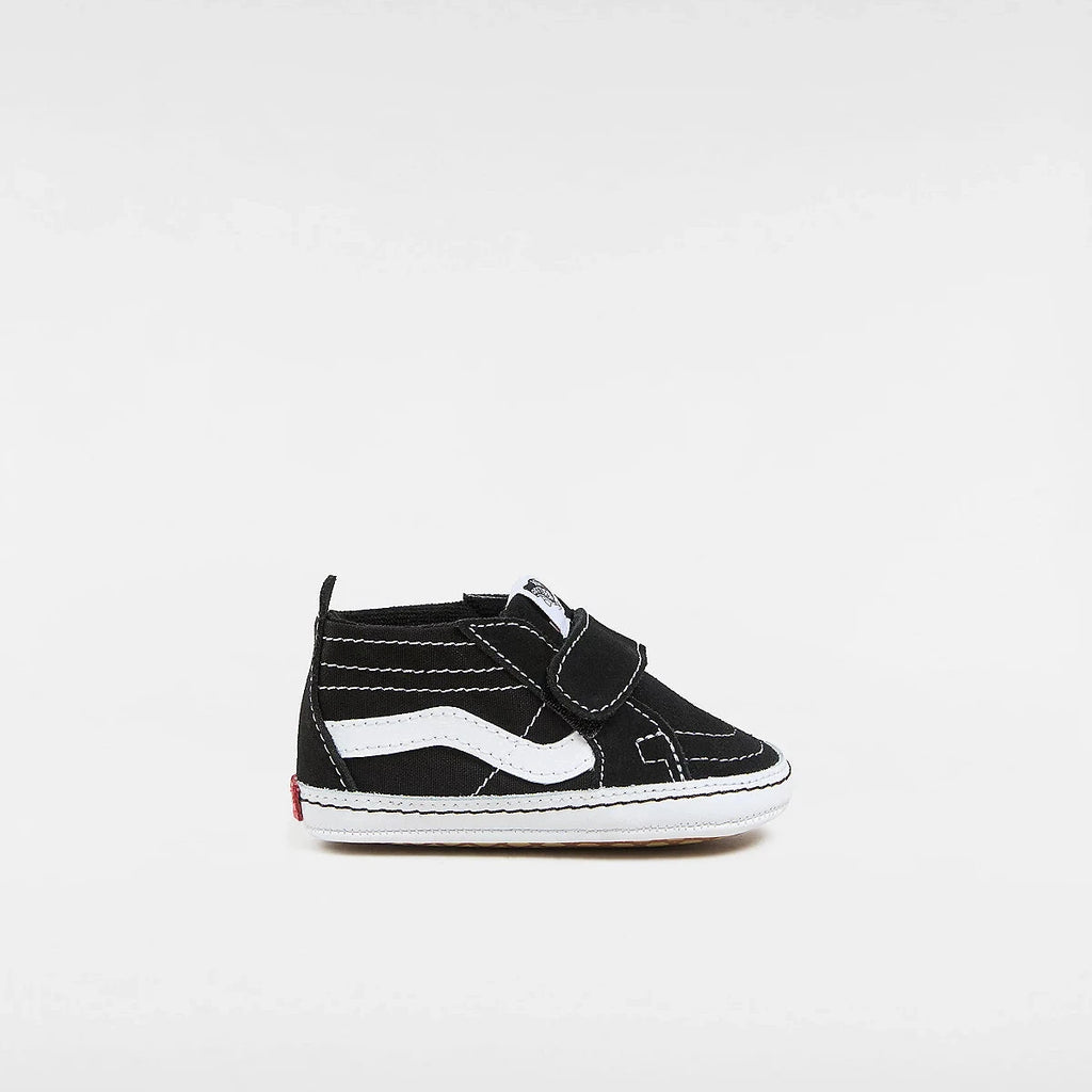 Chaussures pour bébés Vans Crib Sk8-hi Black vue de profil extérieur