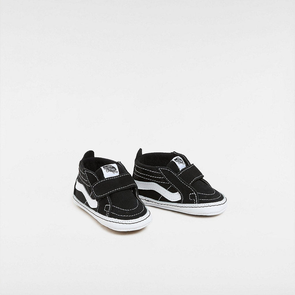 Chaussures pour bébés Vans Crib Sk8-hi Black vue de profil extérieur