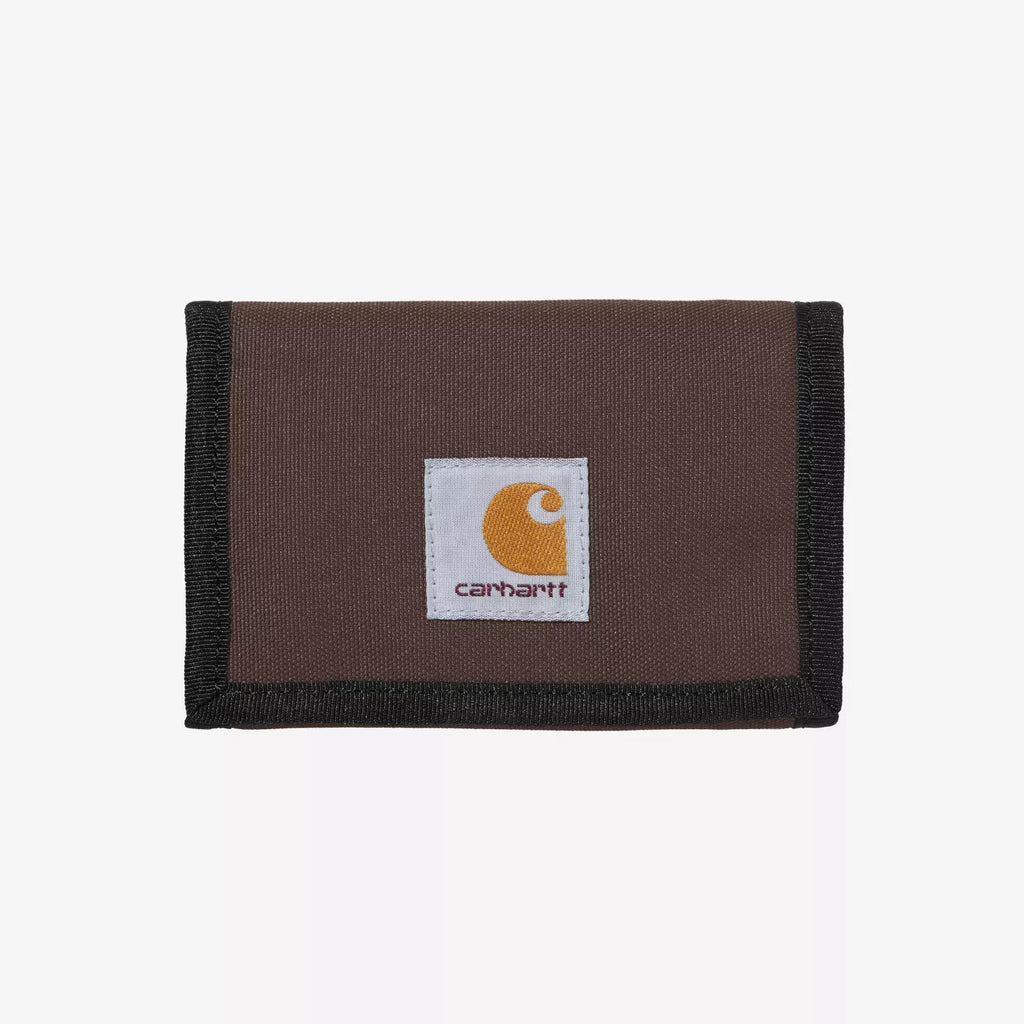 Carhartt WIP Alec Wallet Palisander portefeuille polyester recyclé logo brodé – skateshop Mons