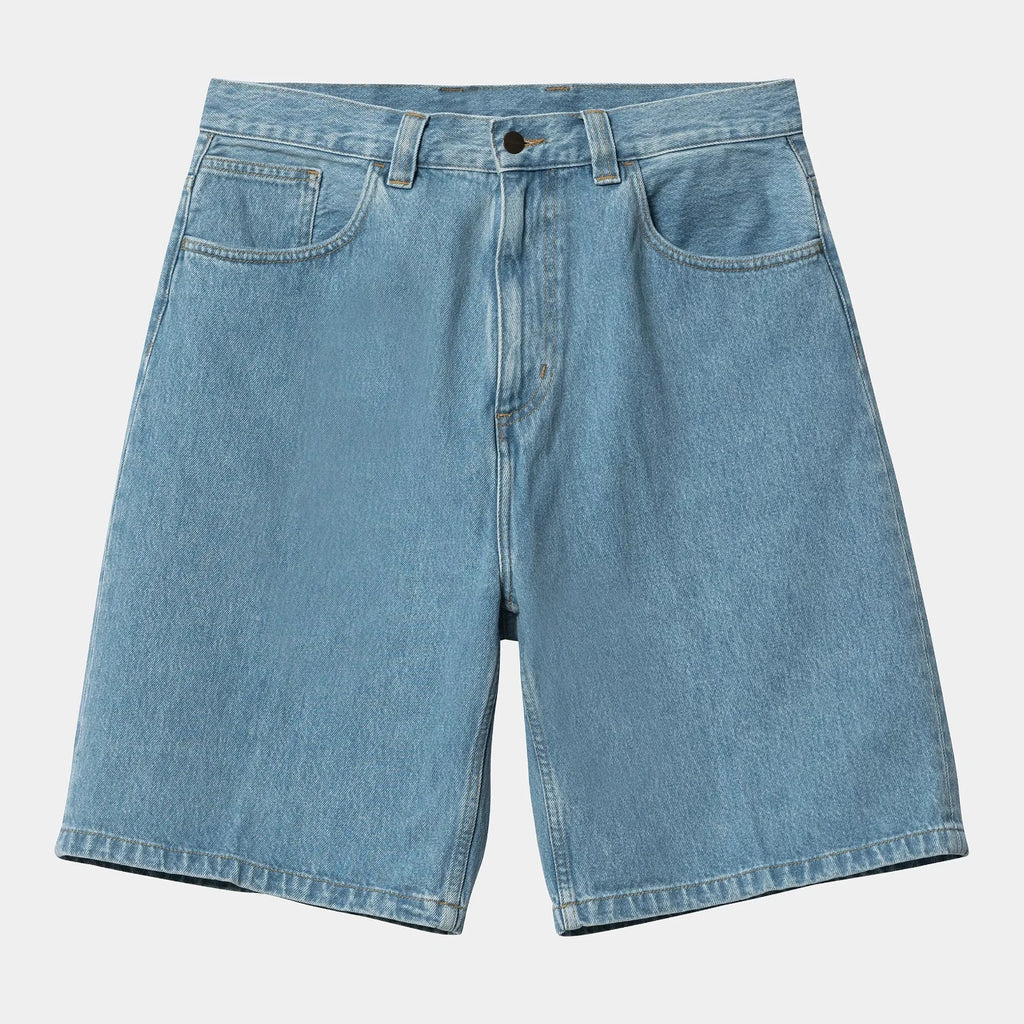 Carhartt WIP short Blue stone bleached vu de face