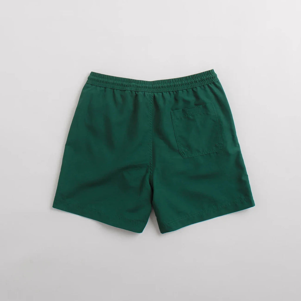 Short Carhartt WIP Chase Swim Trunks Chervil/Gold vue de dos