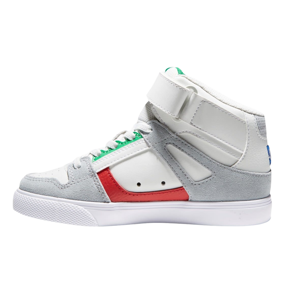 DC Pure High Top EV (Grey/Grey/Red)