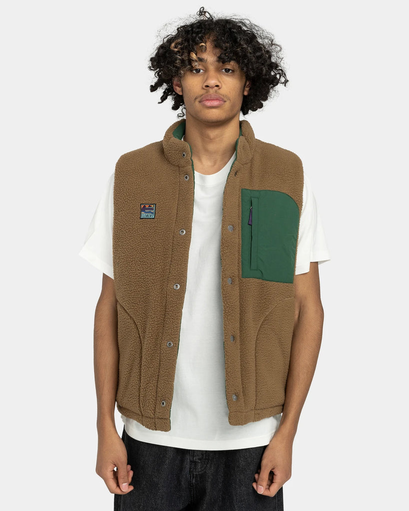 Element Trekka Vest Sherpa (Dark Green)