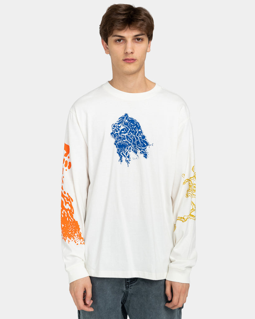 Element Woodman L/S T-shirt (Off White/Multi)