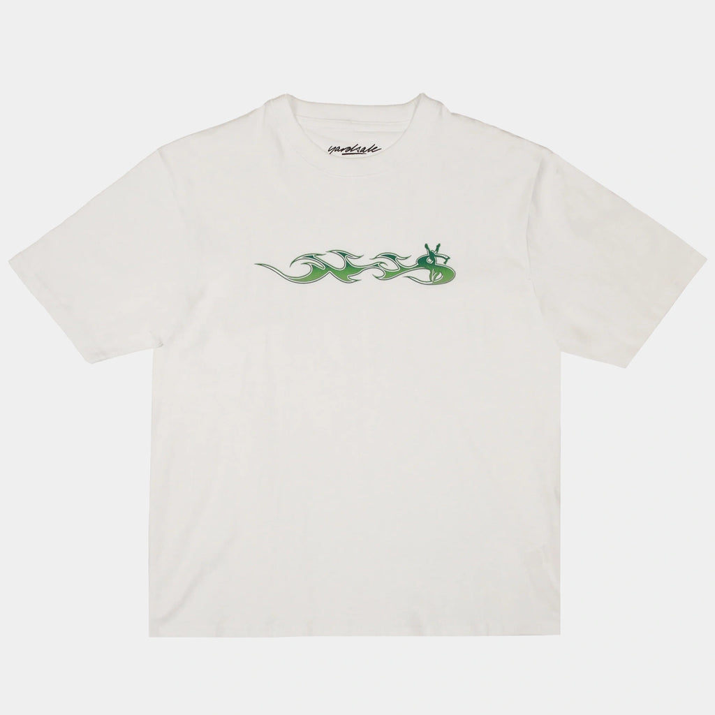T-shirt Phantasy Flame White Yardsale – coton regular fit imprimé poitrine – skateshop Mons