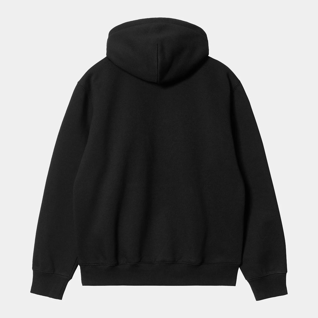 Hooded Carhartt WIP Sweat Black White vu de dos