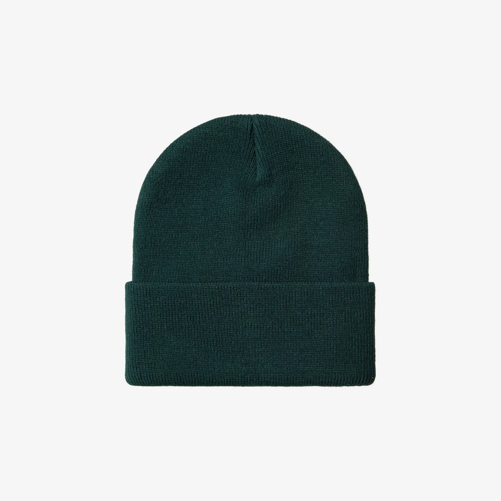 Bonnet Carhartt WIP Short Watch Hat Dark Fir maille côtelée unisexe – skateshop Mons - Vue de dos