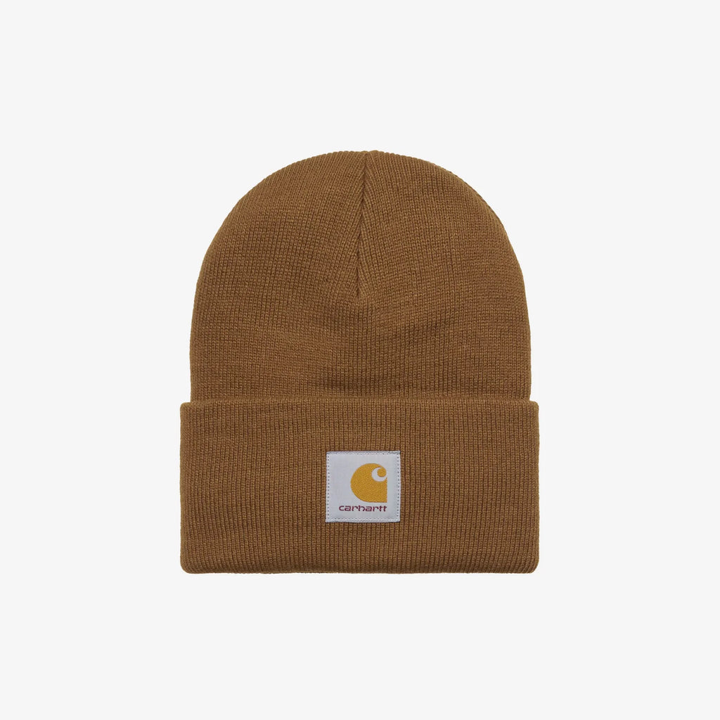 Bonnet Carhartt WIP Acrylic Watch Hat Hamilton Brown maille côtelée unisexe – skateshop Mons