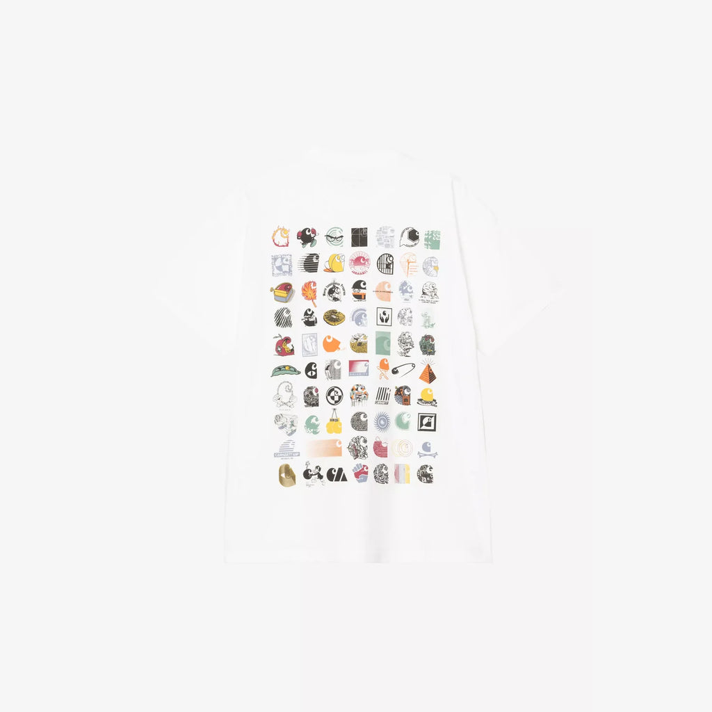 T-shirt C Logo Archive Carhartt WIP – coton bio loose fit imprimés graphiques – skateshop Mons - Vue de dos
