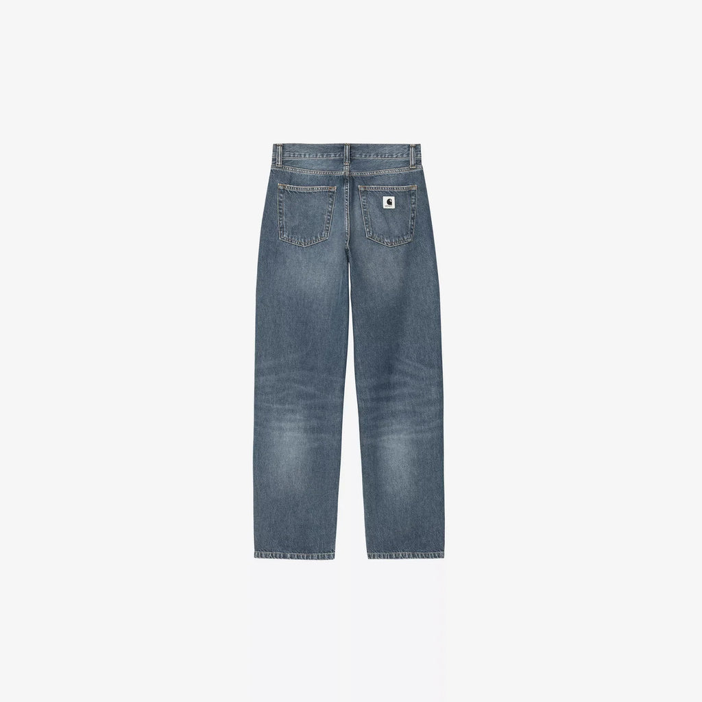 Pantalon Arin femme Carhartt WIP – denim bio épais coupe tapered taille basse – skateshop Mons - Vue de dos