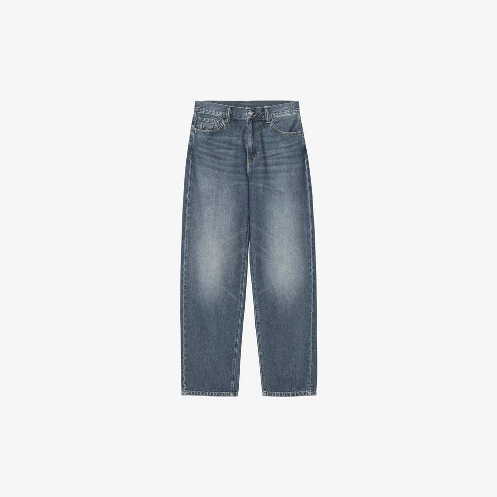 Pantalon Arin femme Carhartt WIP – denim bio épais coupe tapered taille basse – skateshop Mons - Vue de face