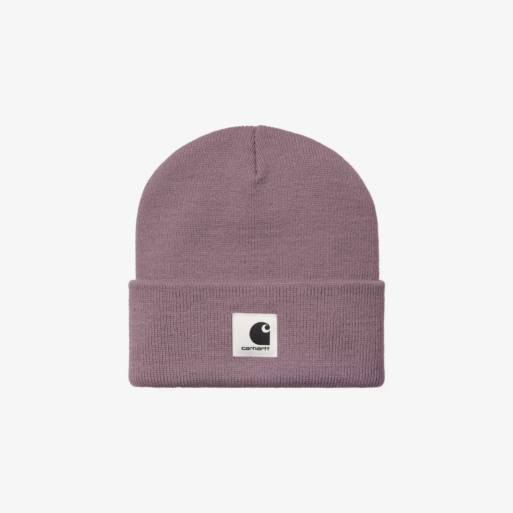 Bonnet Carhartt WIP Ashley femme Phlox maille côtelée douce Square Label – skateshop Mons
