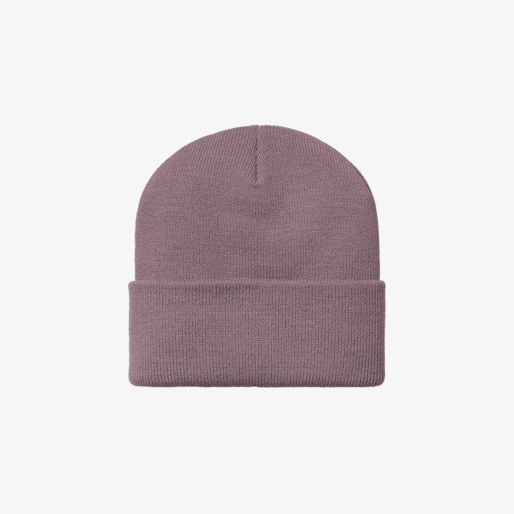 Bonnet Carhartt WIP Ashley femme Phlox maille côtelée douce Square Label – skateshop Mons - Vue de dos