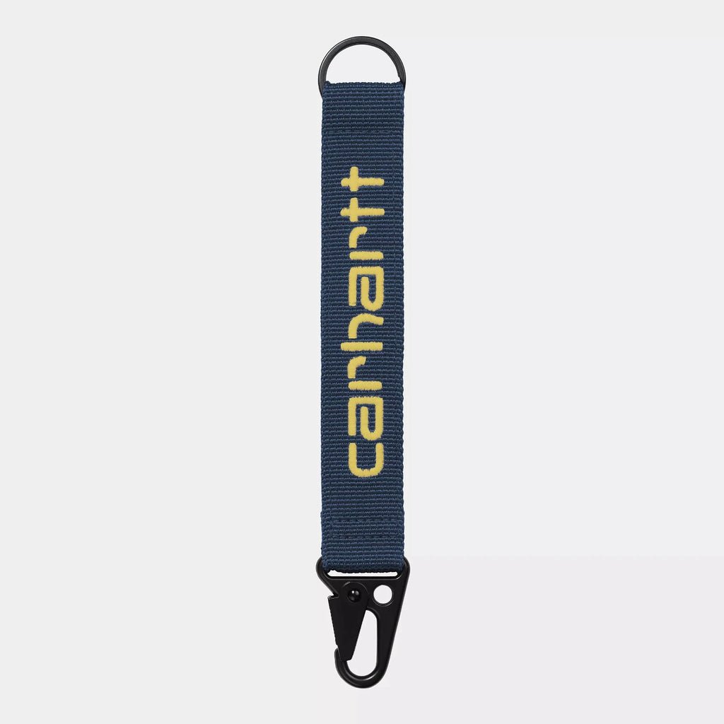 Keyholder Jaden Ink/Air Yellow Carhartt WIP vu de face