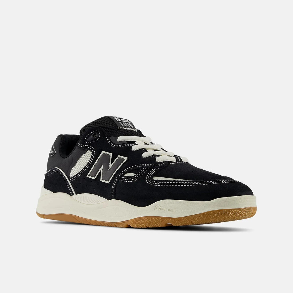 Chaussures New Balance Numeric 1010 Tiago Lemos Black Sea Salt vue de 3/4 face extérieur