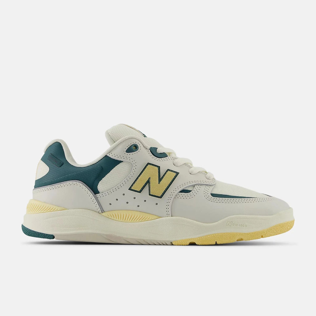 Chaussures New Balance Numeric 1010 Tiago Lemos New Spruce White vue de profil extérieur