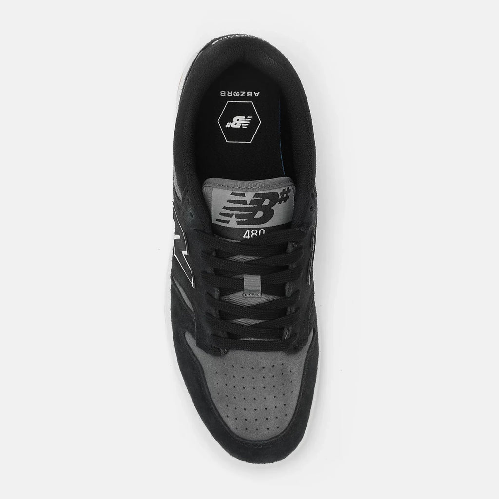 New Balance Numeric 480 Black Grey vues du haut