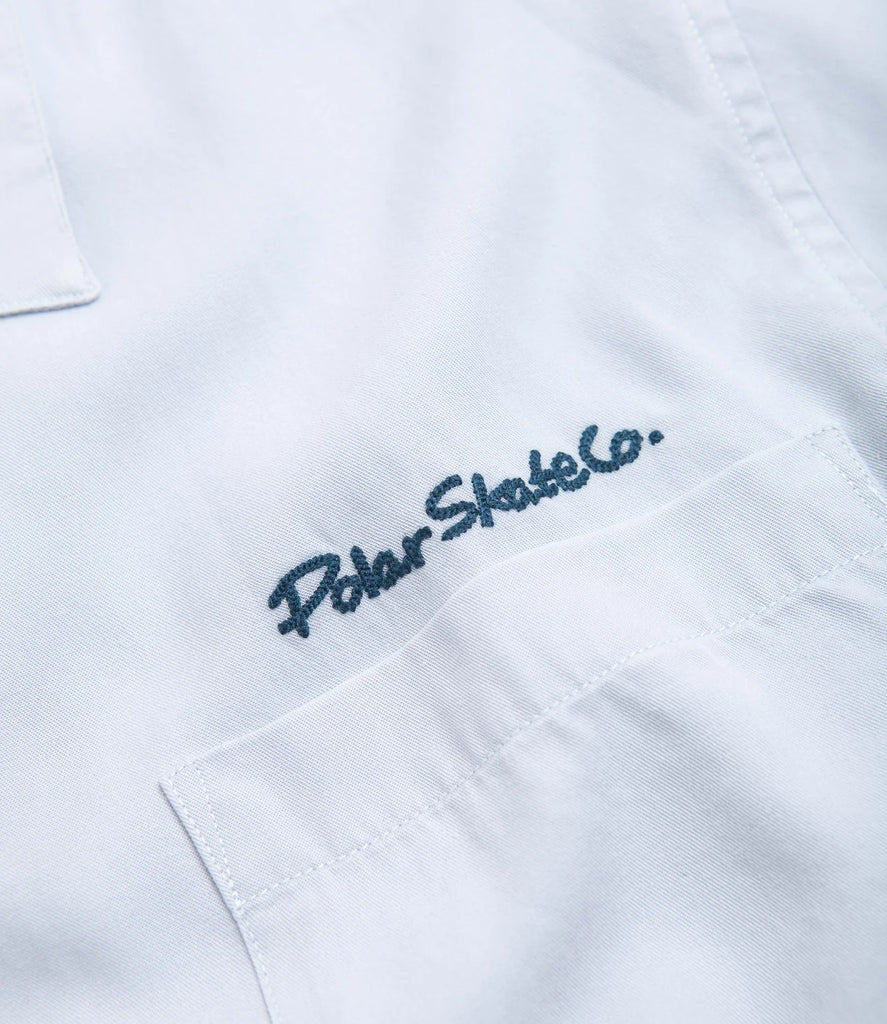 Polar Skate Co. Dual Personality Bowling Shirt (Light Blue/Navy)