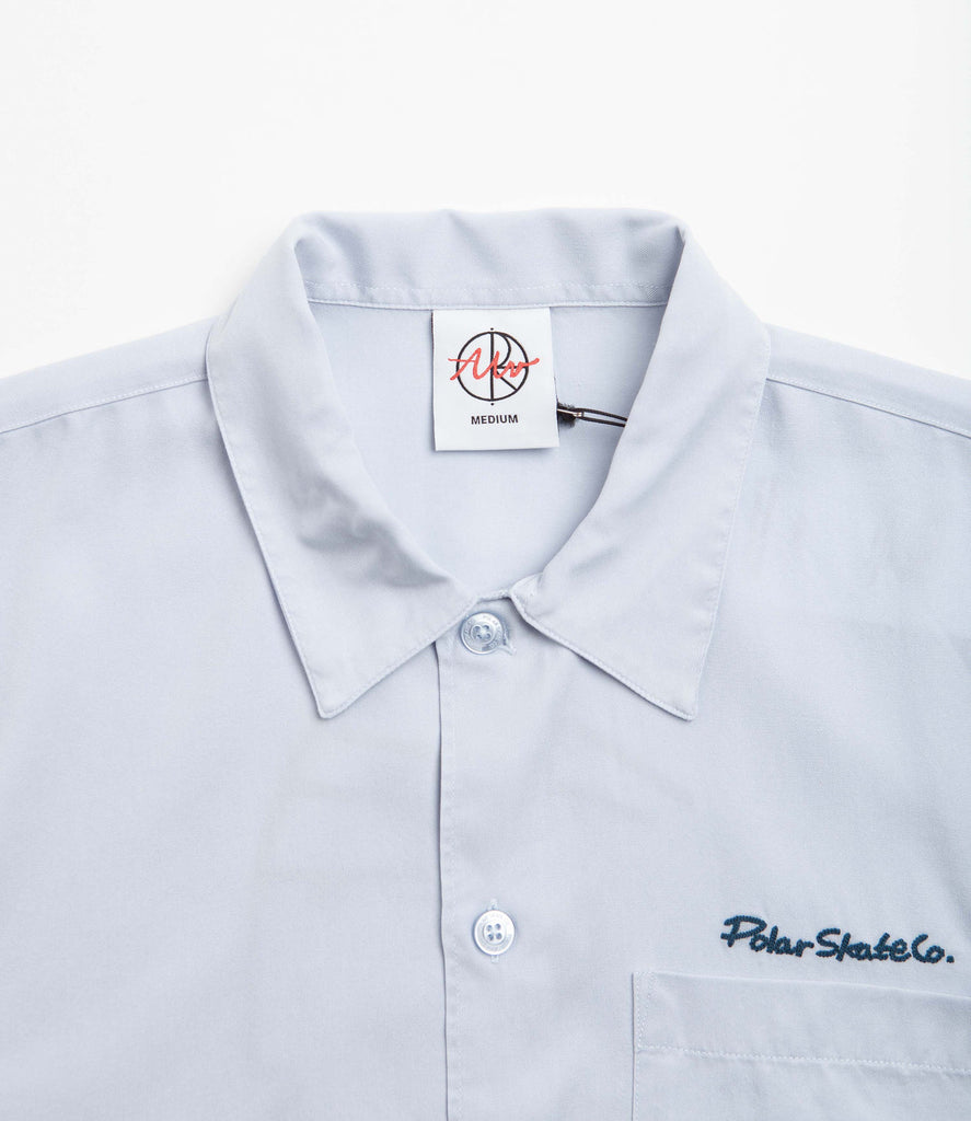 Polar Skate Co. Dual Personality Bowling Shirt (Light Blue/Navy)