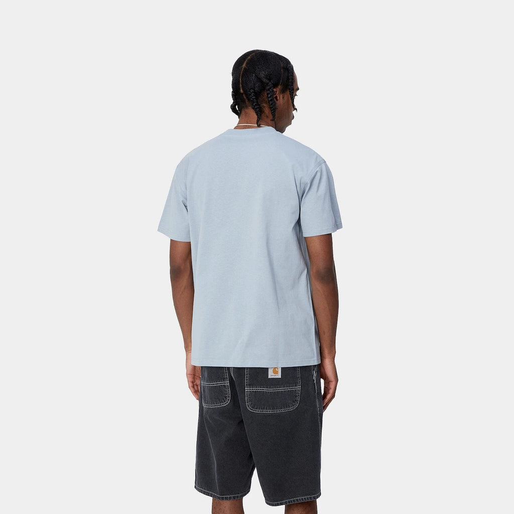 Carhartt WIP American Script T-Shirt (Frosted Blue)