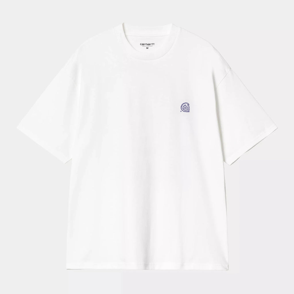 Carhartt WIP S/S Helix T-shirt White vu de face 