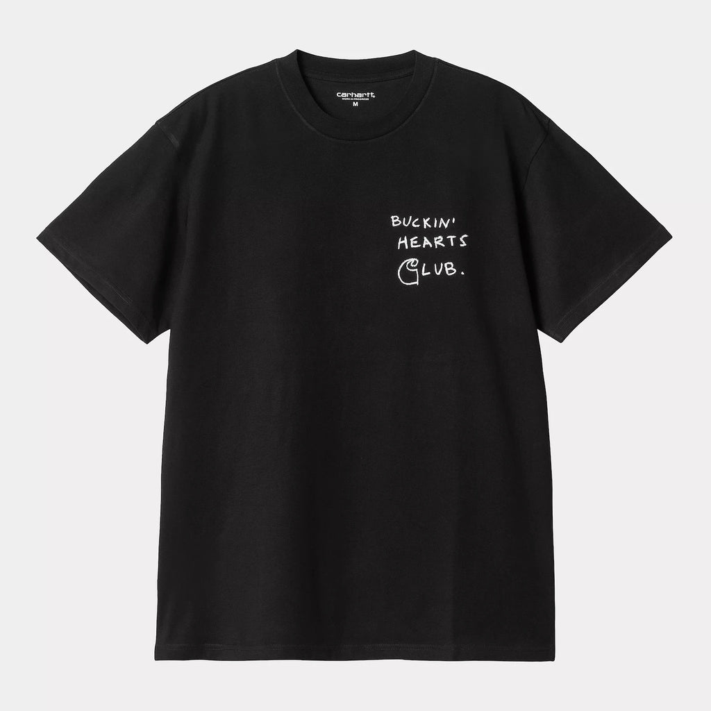 Carhartt WIP T-shirt courtes manches B.H.C Pepe Black vue de face