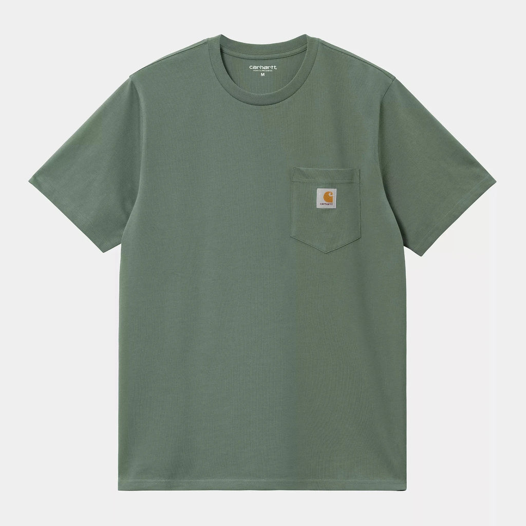 T-shirt Carhartt WIP Pocket Duck Green vu de face