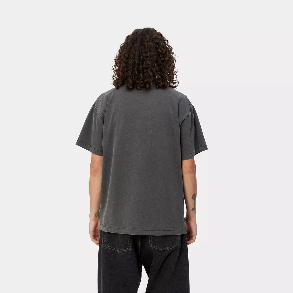 Mannequin portant le T-shirt Carhartt WIP Vista Graphite Garment Dyed vue de dos