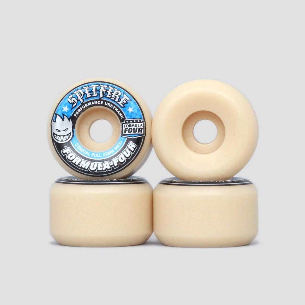 Spitfire 99DU Formula Four Conical Full Natural Skateboard Wheels (52mm)