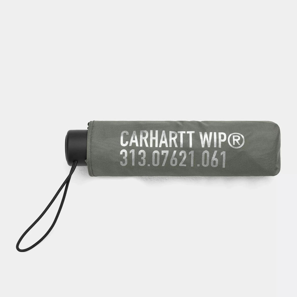 Carhartt WIP Tour Umbrella Smoke Green/Reflective fermé avec housse