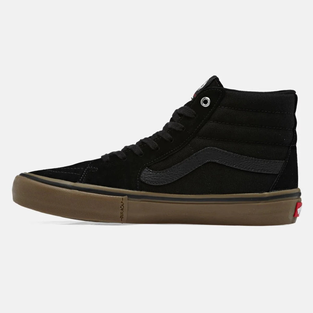 Chaussures Vans SK8-Hi Black Gum Pro vue de profil