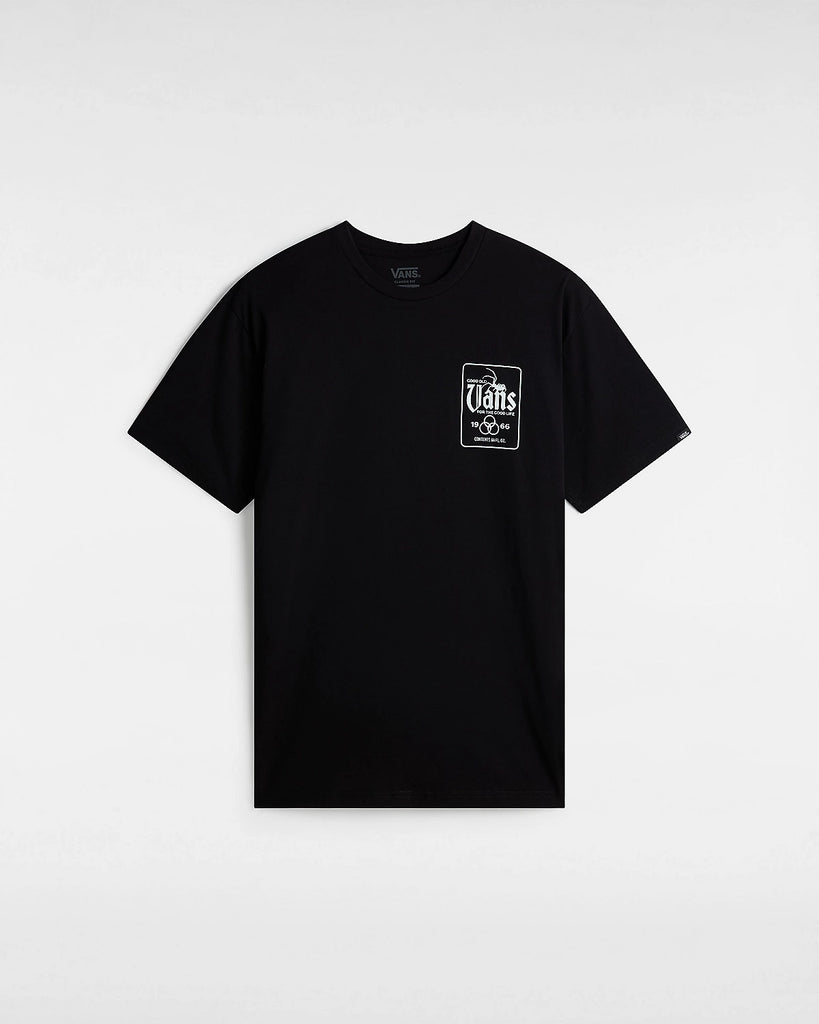 Vans Bucket List T-shirt Noir vue de face