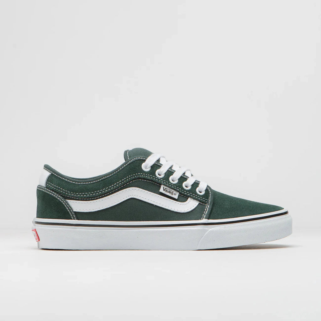 Chaussures Vans Chukka Low Green Sables vue de profil extérieur